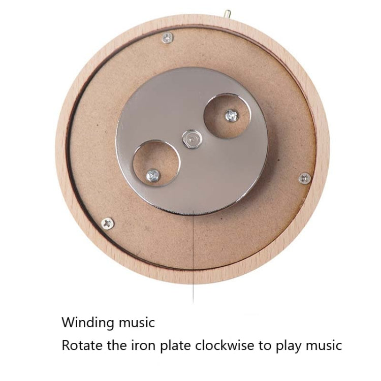 Girl Bedside Lamp Crystal Ball Wooden Base Music Box Charging Glow Rotating Night Light, Random Music(Ferris Wheel) - Novelty Lighting by PMC TechLife | Online Shopping South Africa | PMC TechLife | Buy Now Pay Later Mobicred