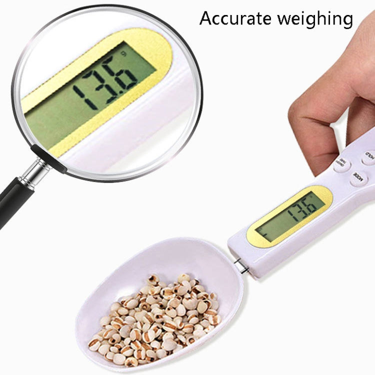 ABS Electronic Measuring Spoon Spoon Weighing Measuring Tool, Specification: 500g/0.1g, Colour: White - Kitchen Scales by PMC TechLife | Online Shopping South Africa | PMC TechLife