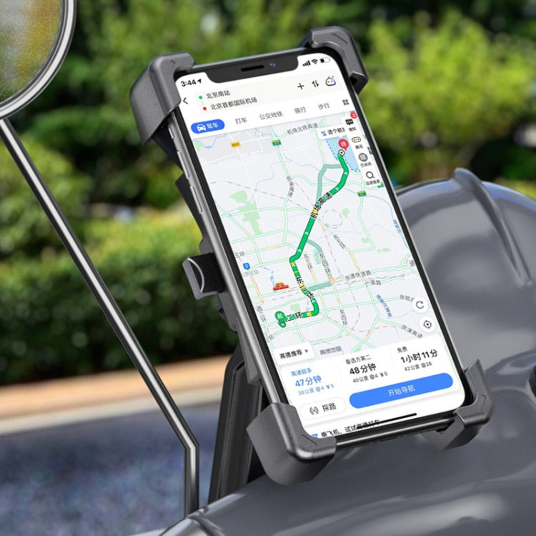 Electric Car Rearview Mirror Mobile Phone Bracket Bicycle Mobile Phone Bracket Motorcycle Handle Mobile Phone Bracket Riding Bracket, Colour: Motorcycle Rearview Mirror - Holders by PMC TechLife | Online Shopping South Africa | PMC TechLife | Buy Now Pay Later Mobicred
