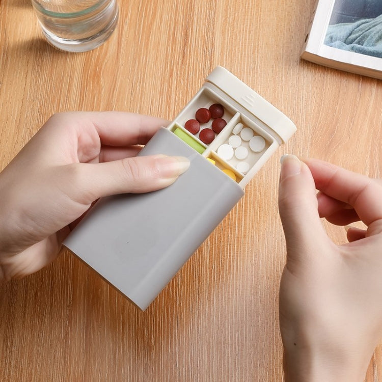 3 PCS Portable Sealed Pill Storage Box Divided Into Compartments Portable Mini Pill Box(Gray) - free shipping - PMC TechLife - Order now!