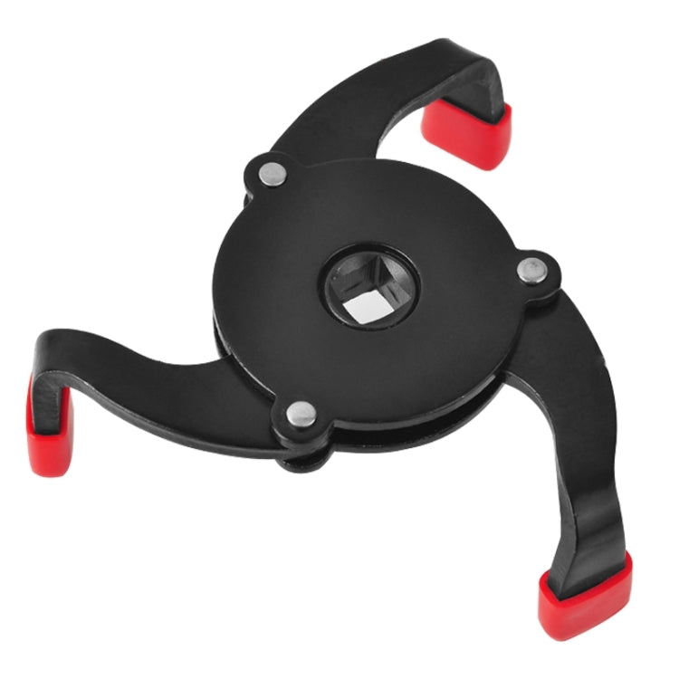 Car Repair Tools Oil Filter Wrench Tool with 3 Jaw Remover Tool for Cars Filter Removal Tool 3/8 inch Interface(Red) - Hand Tool Sets by PMC TechLife | Online Shopping South Africa | PMC TechLife | Buy Now Pay Later Mobicred
