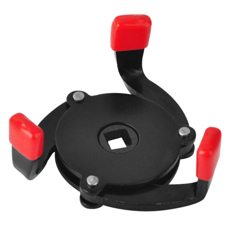 Car Repair Tools Oil Filter Wrench Tool with 3 Jaw Remover Tool for Cars Filter Removal Tool 3/8 inch Interface(Red) - Hand Tool Sets by PMC TechLife | Online Shopping South Africa | PMC TechLife | Buy Now Pay Later Mobicred