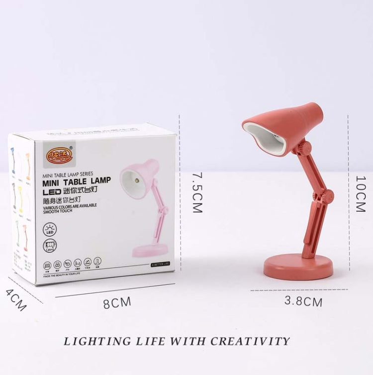3 PCS Mini LED Desk Lamp Folding Portable Night Light Magnetic Eye Protection Desk Lamp(LD02-Pink) - Desk Lamps by PMc TechLife | Online Shopping South Africa | PMc TechLife | Buy Now Pay Later Mobicred