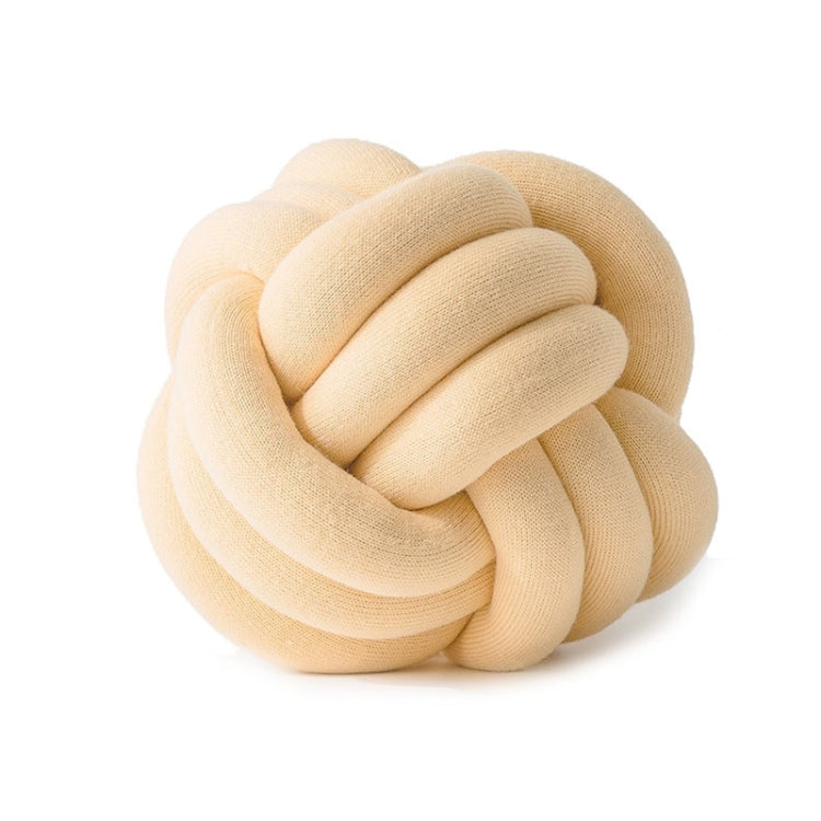 Hand-Made Knotted Ball Pillow, Size: Diameter: 25~30cm(Goose Yellow) - Cushions & Pillows by PMC TechLife | Online Shopping South Africa | PMC TechLife | Buy Now Pay Later Mobicred