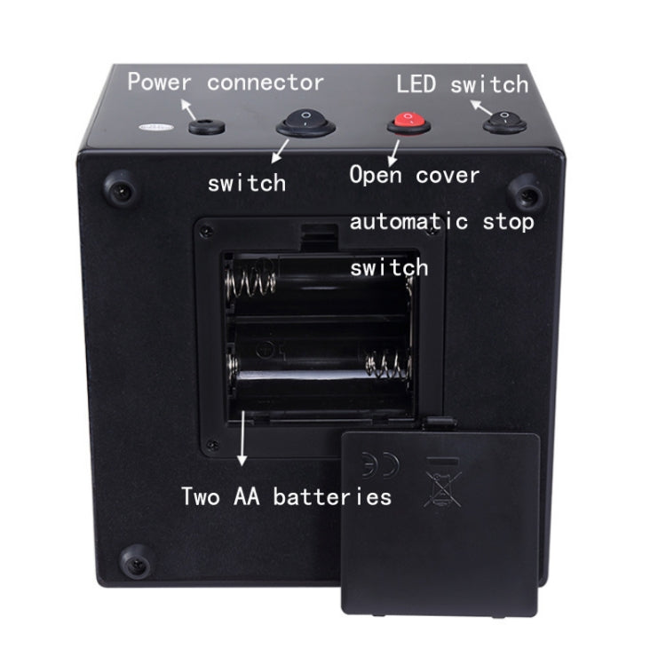 Watch Shaker Automatic Mechanical Watch Rotating Motor Winding Box, US / EU / UK Plug(Black & White) - free shipping - PMC TechLife - Order now!