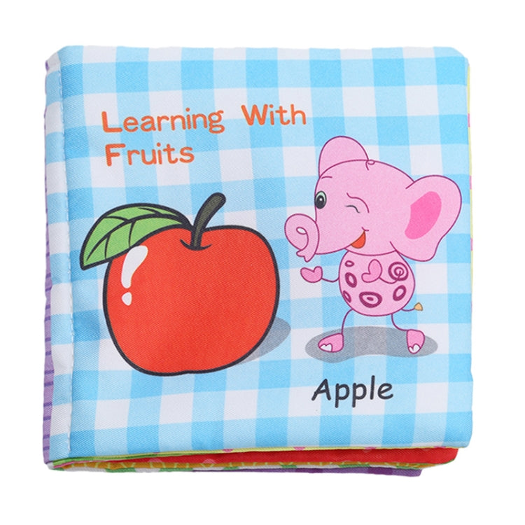 Baby Rattles Toy Soft Animal Cloth Book Newborn Stroller Hanging Toy Early Learning Education Baby Toys(Fruit) - Baby Toys by PMC TechLife | Online Shopping South Africa | PMC TechLife