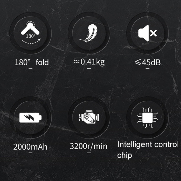 Fascia Gun Pocket Electric Shock Gun  Muscle Massage Gun, Specification: Folding (Blue) - free shipping - PMC TechLife - Order now!