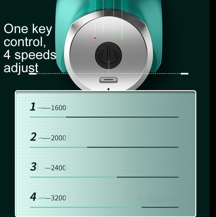 Fascia Gun Pocket Electric Shock Gun  Muscle Massage Gun, Specification: Folding (Green) - free shipping - PMC TechLife - Order now!