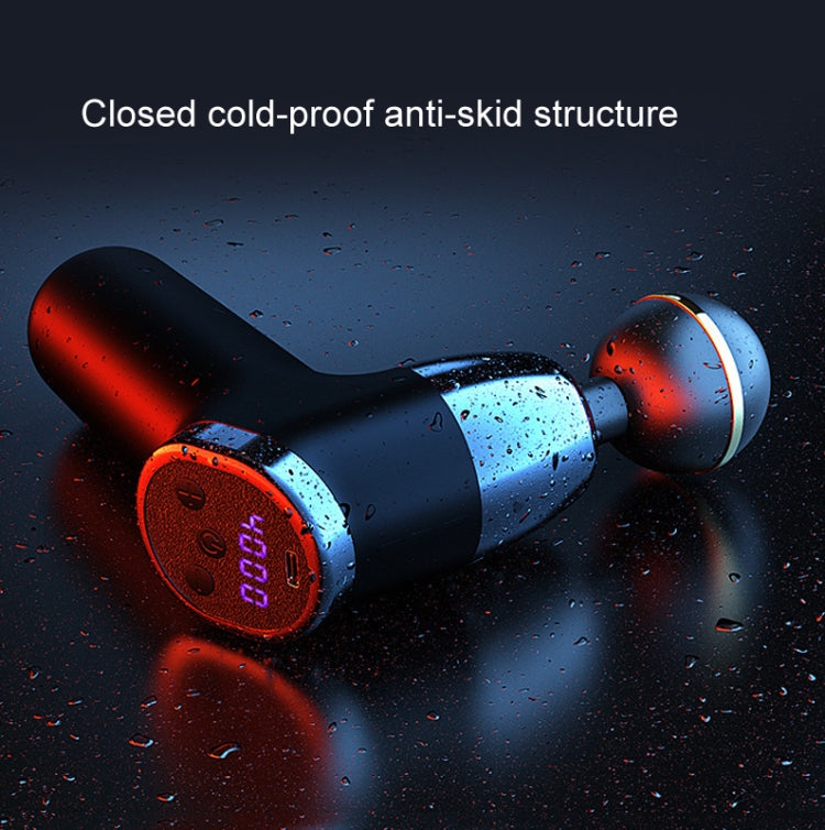 Fascia Gun Pocket Electric Shock Gun  Muscle Massage Gun, Specification: LCD Screen 20-speed (Black) - free shipping - PMC TechLife - Order now!