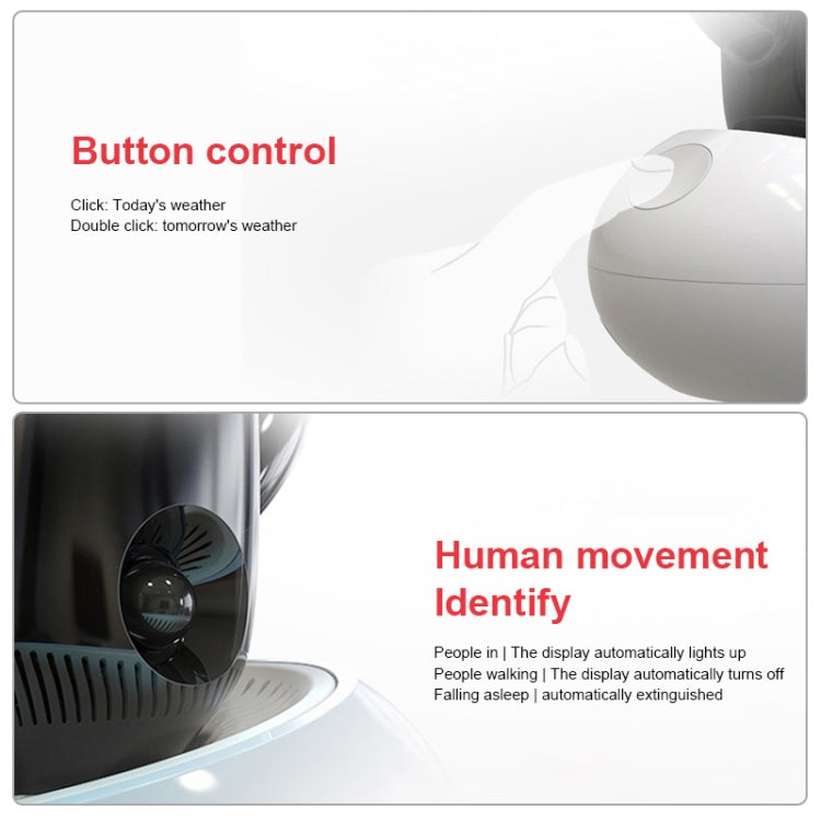 Cloud Weather Time Light Multifunctional Smart Induction Child Wake Up Alarm Clock(White) - Novelty Clock by PMc TechLife | Online Shopping South Africa | PMc TechLife | Buy Now Pay Later Mobicred