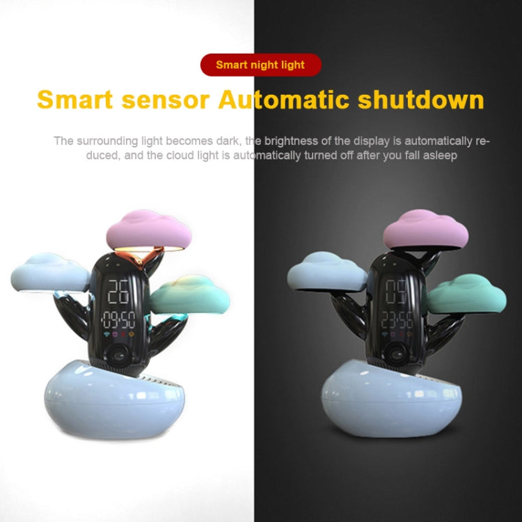 Cloud Weather Time Light Multifunctional Smart Induction Child Wake Up Alarm Clock(Blue) - Novelty Clock by PMc TechLife | Online Shopping South Africa | PMc TechLife | Buy Now Pay Later Mobicred