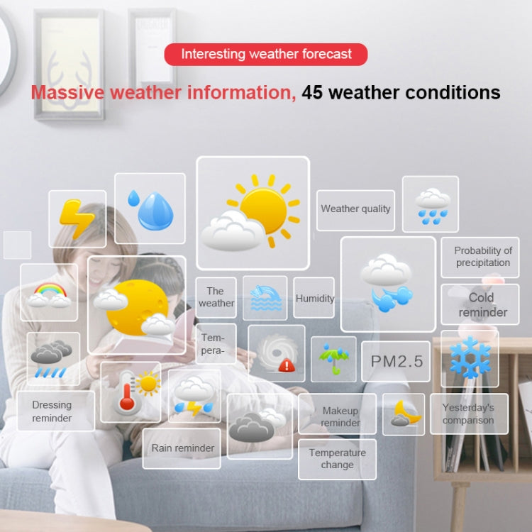 Cloud Weather Time Light Multifunctional Smart Induction Child Wake Up Alarm Clock(Pink) - Novelty Clock by PMc TechLife | Online Shopping South Africa | PMc TechLife | Buy Now Pay Later Mobicred