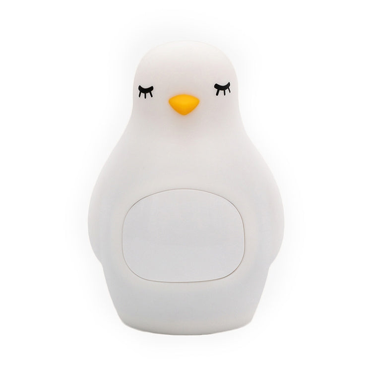 Creative Multifunctional Penguin Silicone Cute Beans Wake Children Sleeping LED Electronic Alarm Clock(Yellow Light) - Novelty Clock by PMc TechLife | Online Shopping South Africa | PMc TechLife | Buy Now Pay Later Mobicred