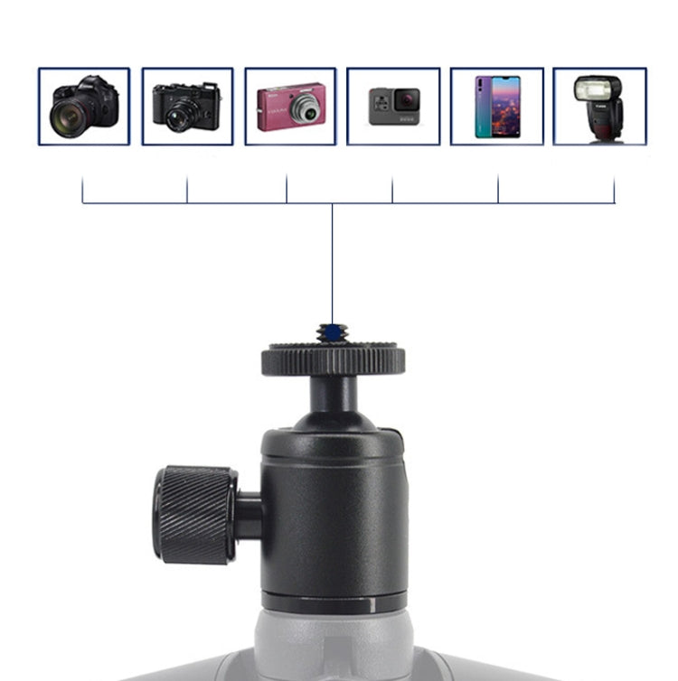 BH-908 Mini Desktop Aluminum Alloy Tripod Mini Ball Head 360 Degree Pan 90 Degree Tilt Tripod - Tripod Heads by PMC TechLife | Online Shopping South Africa | PMC TechLife | Buy Now Pay Later Mobicred