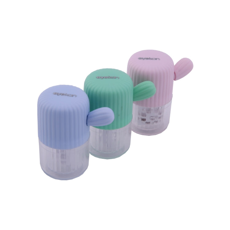 Eyekan HL-830 Manually Hand Pull Rotation Contact Lens Cleaner Washer Cleaning Lenses Case Tool(Pink) - Ultrasonic Cleaner by PMC TechLife | Online Shopping South Africa | PMC TechLife