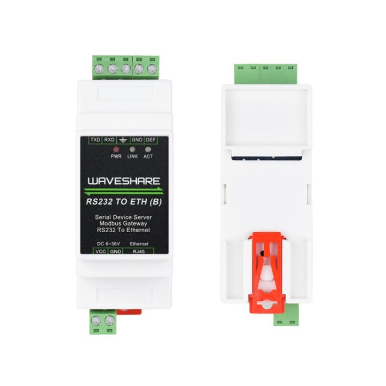 Waveshare 23950 Industrial Serial Server RS232 to RJ45 Ethernet TCP/IP to Serial - Other Accessories by Waveshare | Online Shopping South Africa | PMC TechLife | Buy Now Pay Later Mobicred