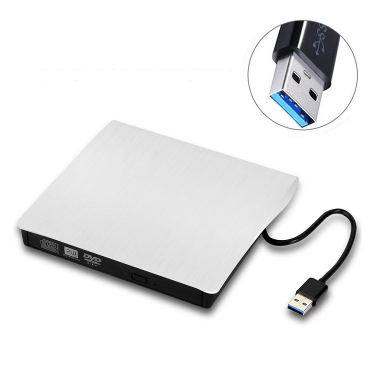 Brushed Texture USB 3.0 POP-UP Mobile External DVD-Rw DVD / CD Rewritable Drive External ODD & HDD Device - Rewritable Drive by PMC Jewellery | Online Shopping South Africa | PMC Jewellery | Buy Now Pay Later Mobicred