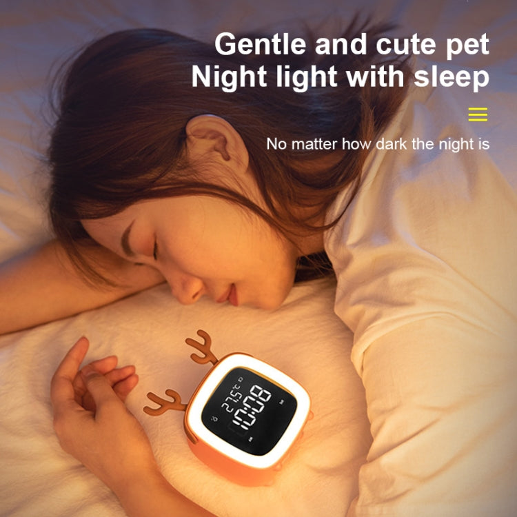Cartoon Deer Shape Children Snooze Multifunctional USB Rechargeable Student LED Alarm Clock(Blue) - free shipping - PMc TechLife - Order now!