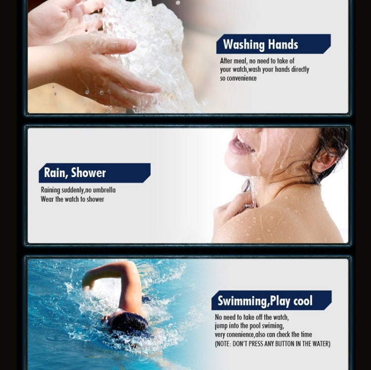 SKMEI 1123 Men Business Lightweight Watch Waterproof Steel Band Electronic Watch (Coffee Gold) - free shipping - PMC TechLife - Order now!