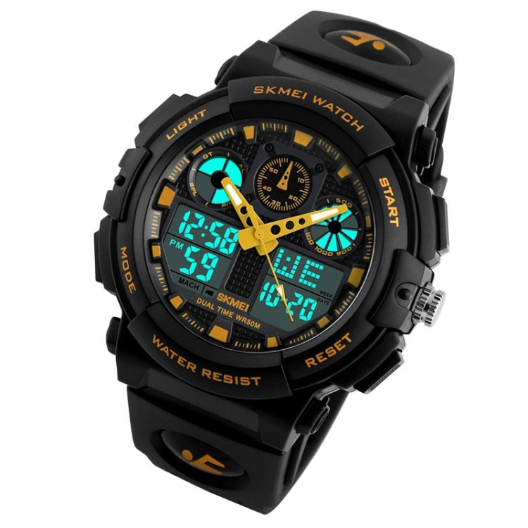 SKMEI 1270 Men Waterproof Dual Display Digital Watch Outdoor Sports Watch(Golden) - free shipping - PMC TechLife - Order now!
