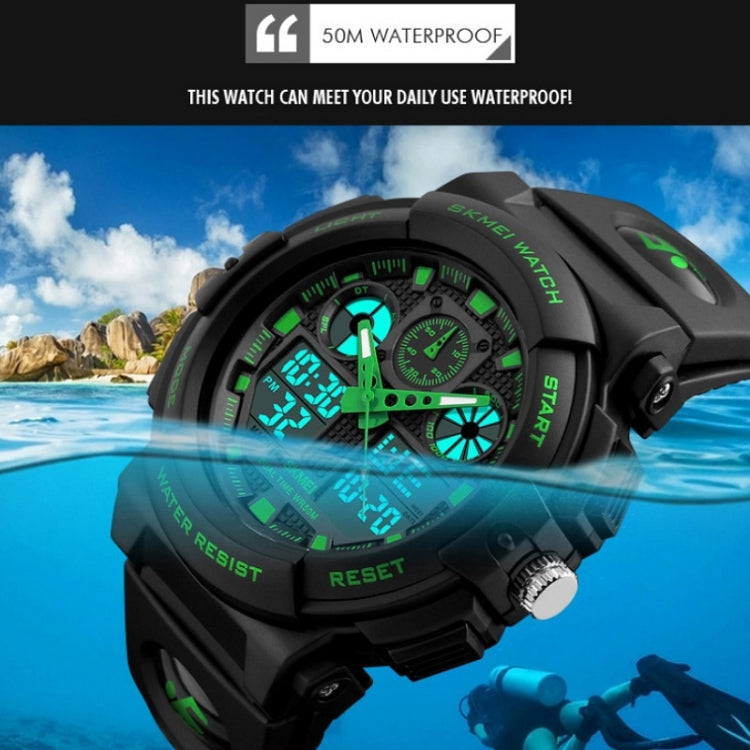 SKMEI 1270 Men Waterproof Dual Display Digital Watch Outdoor Sports Watch(Golden) - free shipping - PMC TechLife - Order now!