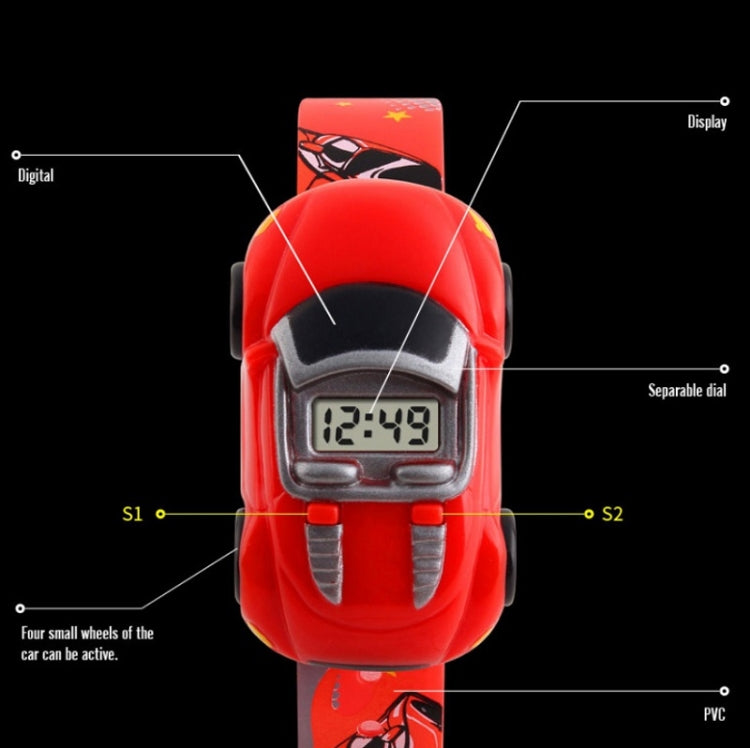 SKMEI 1241 Fashion Cute Cartoon Car Children Digital Watch(Yellow) - free shipping - PMC TechLife - Order now!