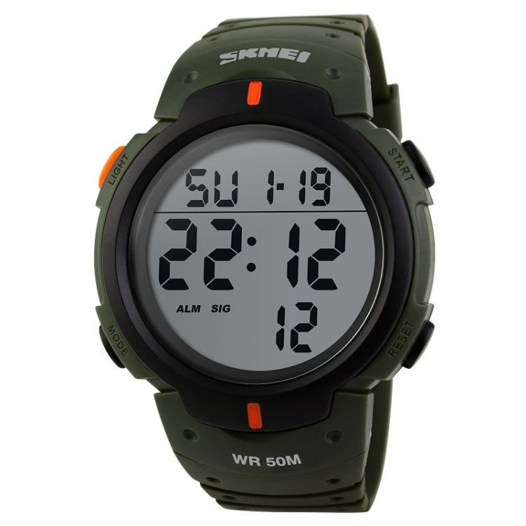 SKMEI 1068 Men Waterproof Outdoor Sports Digital Watch Student Fashion Watch(ArmyGreen) - free shipping - PMC TechLife - Order now!