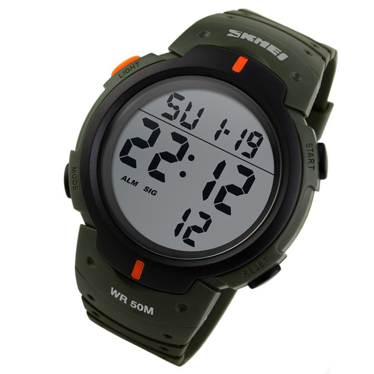 SKMEI 1068 Men Waterproof Outdoor Sports Digital Watch Student Fashion Watch(ArmyGreen) - free shipping - PMC TechLife - Order now!