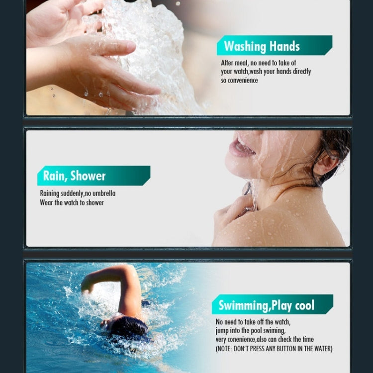 SKMEI 1068 Men Waterproof Outdoor Sports Digital Watch Student Fashion Watch(Titanium) - free shipping - PMC TechLife - Order now!