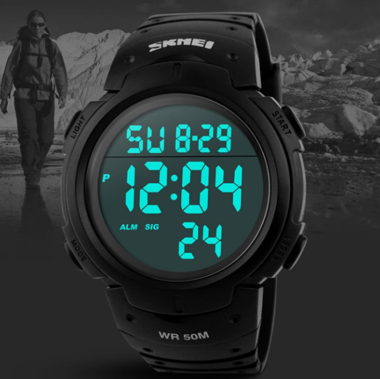 SKMEI 1068 Men Waterproof Outdoor Sports Digital Watch Student Fashion Watch(Titanium) - free shipping - PMC TechLife - Order now!