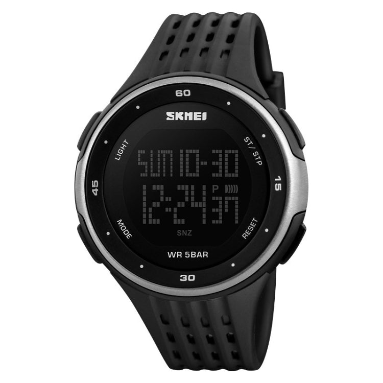 SKMEI 1219 Men Multi-Function Electronic Watch Outdoor Sports Watch(Silver) - free shipping - PMC TechLife - Order now!