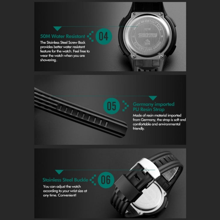 SKMEI 1219 Men Multi-Function Electronic Watch Outdoor Sports Watch(Blue) - free shipping - PMC TechLife - Order now!