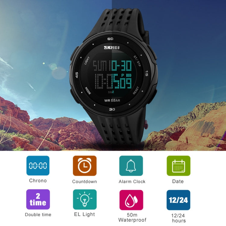 SKMEI 1219 Men Multi-Function Electronic Watch Outdoor Sports Watch(Rose Gold) - free shipping - PMC TechLife - Order now!