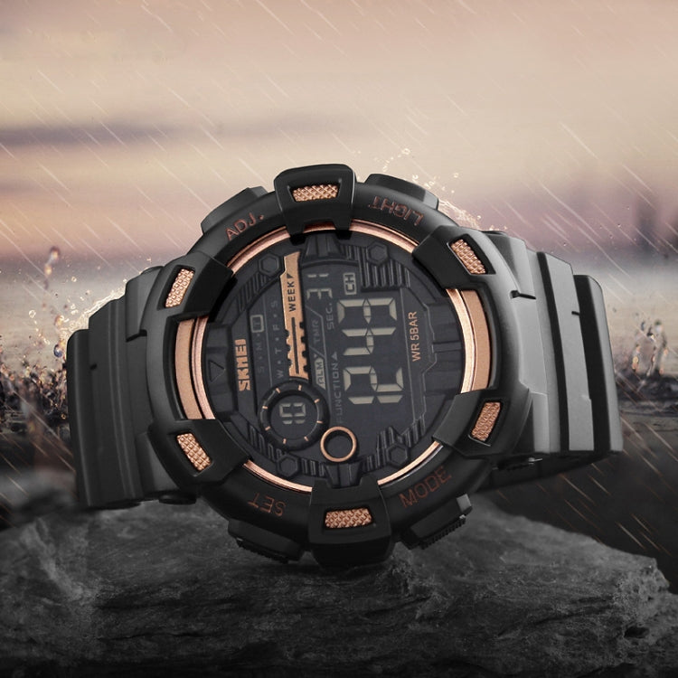 SKMEI 1243 Men Sports Watch Outdoor Waterproof Digital Watch(Golden) - free shipping - PMC TechLife - Order now!