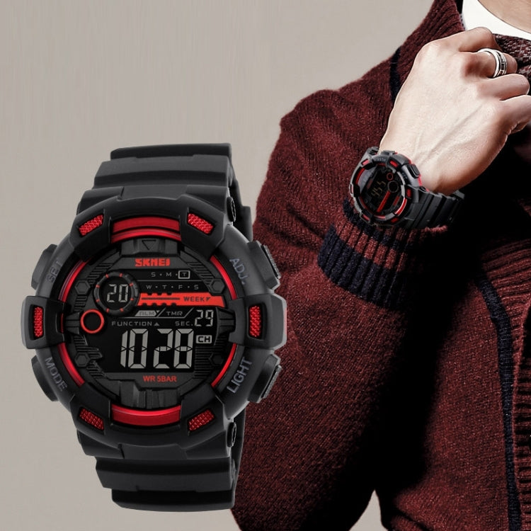 SKMEI 1243 Men Sports Watch Outdoor Waterproof Digital Watch(Golden) - free shipping - PMC TechLife - Order now!