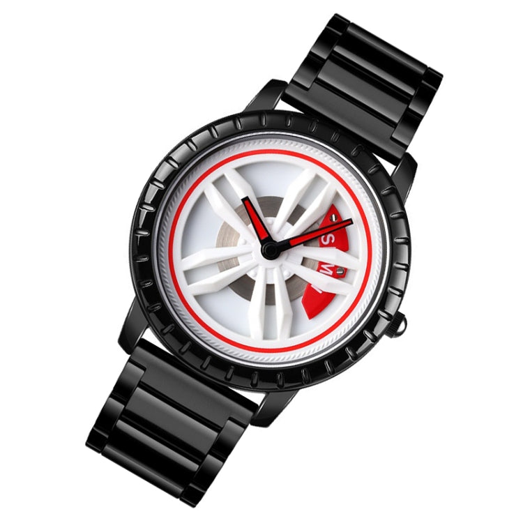 SKMEI 1634 Men Waterproof Watch Fashion Quartz Watch(White Steel Belt) - free shipping - PMC TechLife - Order now!
