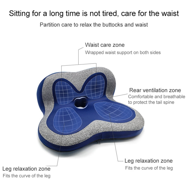 Memory Foam Petal Cushion Office Chair Home Car Seat Cushion, Size: With Storage Bag(Starry Gray) - Cushions & Pillows by PMC TechLife | Online Shopping South Africa | PMC TechLife | Buy Now Pay Later Mobicred