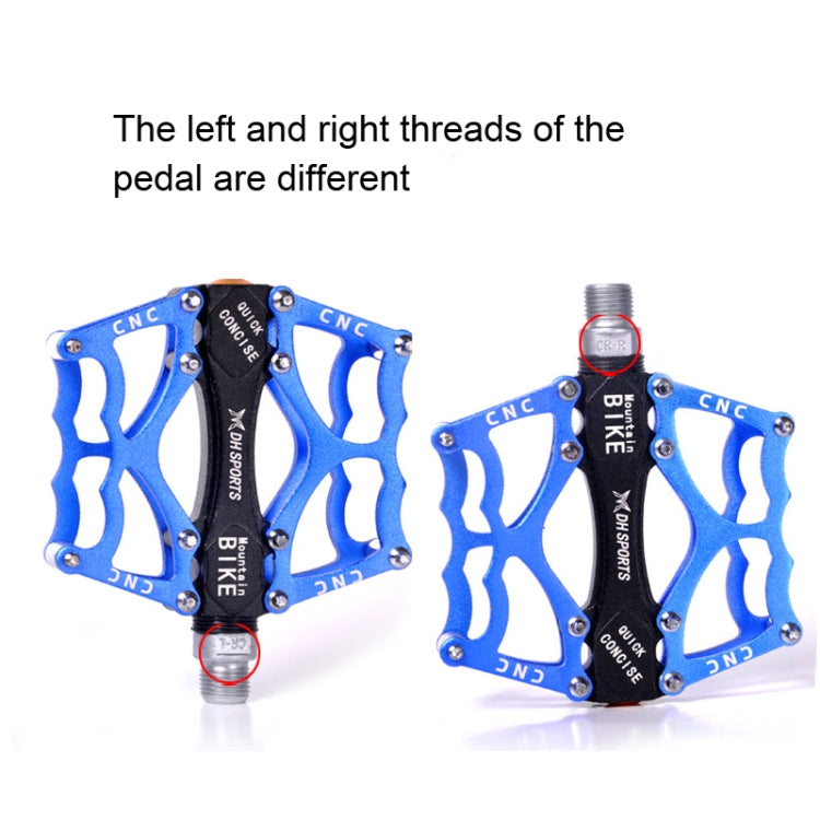Bicycle Pedal Mountain Bike Aluminum Alloy Palin Pedal Non-Slip Bearing Pedal(901 Blue) - Pedals by PMc TechLife | Online Shopping South Africa | PMc TechLife | Buy Now Pay Later Mobicred