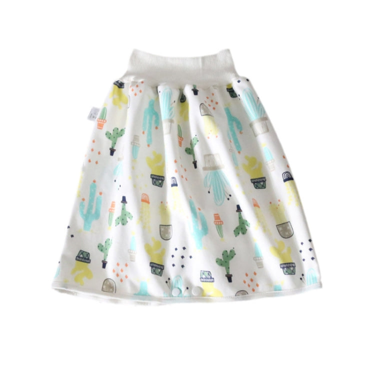 Baby Water-Proof And Leak-Proof Cloth Diapers Children Washable Cotton Cloth Bed-Wetting Skirt Pants, Colour: L(New Yellow Cactus) - Baby Care by PMc TechLife | Online Shopping South Africa | PMc TechLife | Buy Now Pay Later Mobicred