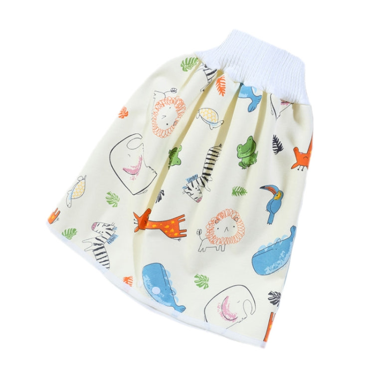 Baby Water-Proof And Leak-Proof Cloth Diapers Children Washable Cotton Cloth Bed-Wetting Skirt Pants, Colour: L(Elephant Curl Lion) - Baby Care by PMc TechLife | Online Shopping South Africa | PMc TechLife | Buy Now Pay Later Mobicred