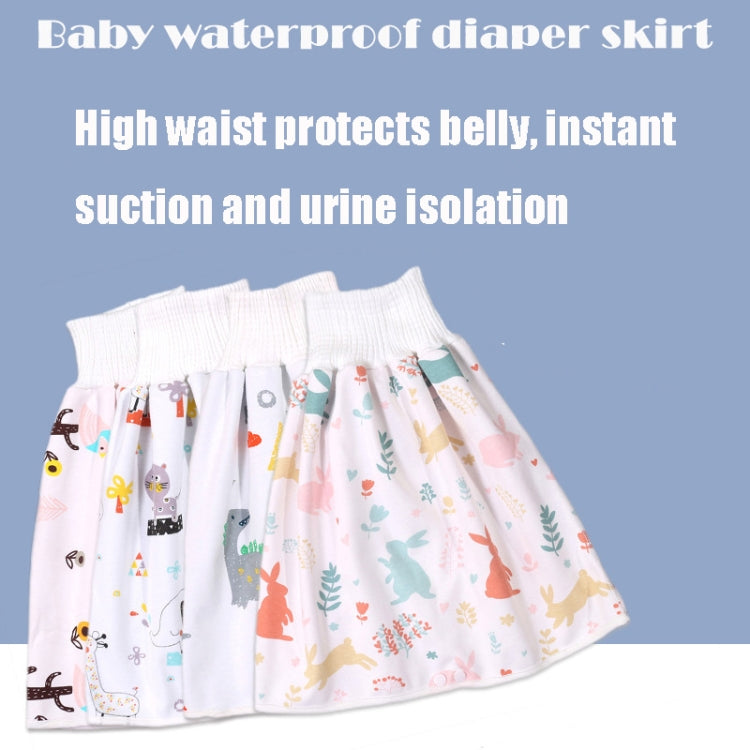 Baby Water-Proof And Leak-Proof Cloth Diapers Children Washable Cotton Cloth Bed-Wetting Skirt Pants, Colour: L(Colorful Bunny) - Baby Care by PMc TechLife | Online Shopping South Africa | PMc TechLife | Buy Now Pay Later Mobicred
