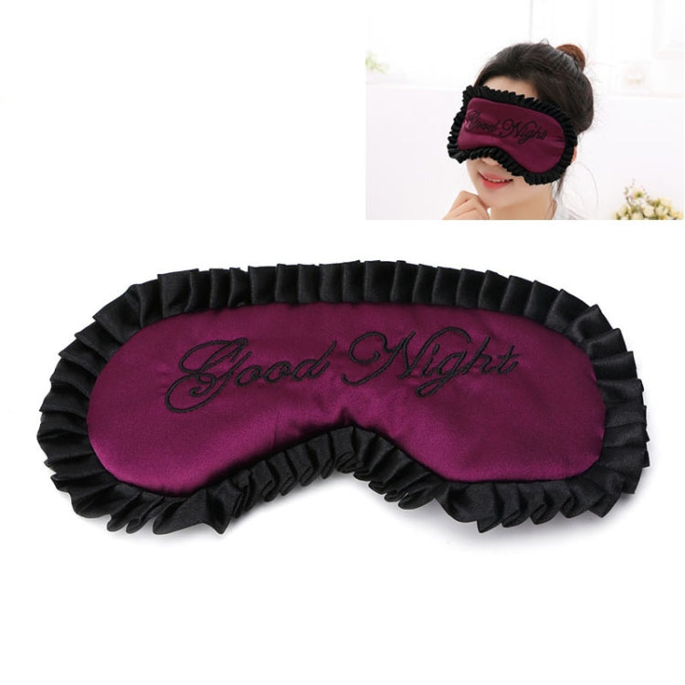 Comfortable Imitation Silk Satin Personalized Travel Sleep Mask Eye Cover(Purple) - free shipping - PMC TechLife - Order now!