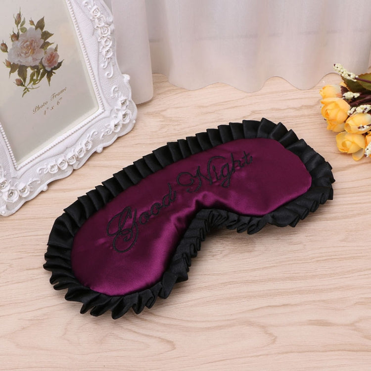 Comfortable Imitation Silk Satin Personalized Travel Sleep Mask Eye Cover(Purple) - free shipping - PMC TechLife - Order now!