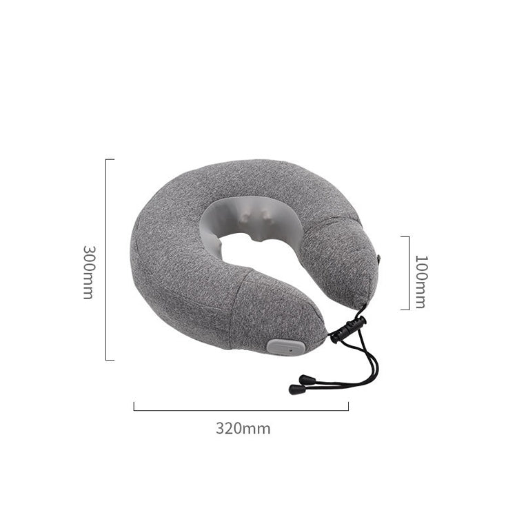 PL60 Neck Massager Cervical Spine Massage Pillow Household Inflatable U-Shaped Neck Pillow(Gray) - free shipping - PMC TechLife - Order now!