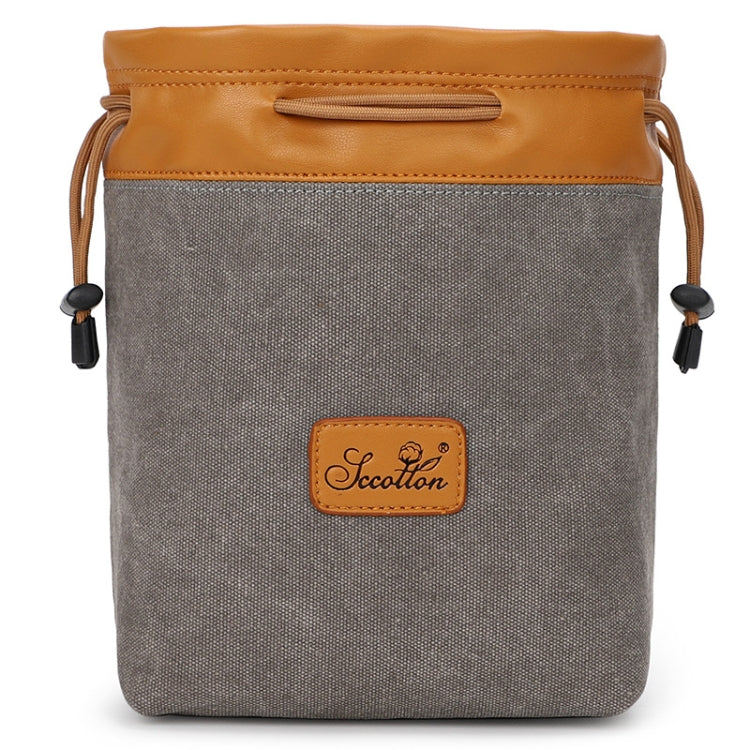 S.C.COTTON Liner Bag Waterproof Digital Protection Portable SLR Lens Bag Micro Single Camera Bag Photography Bag, Colour: Gray S - Lens Bag by PMC TechLife | Online Shopping South Africa | PMC TechLife | Buy Now Pay Later Mobicred