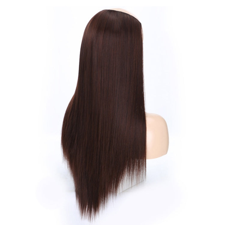 Wig Half Headgear Long Straight Hair U-Shaped Wig Headgear, Colour: 8.US-4M33# Chestnut Color - free shipping - PMC TechLife - Order now!