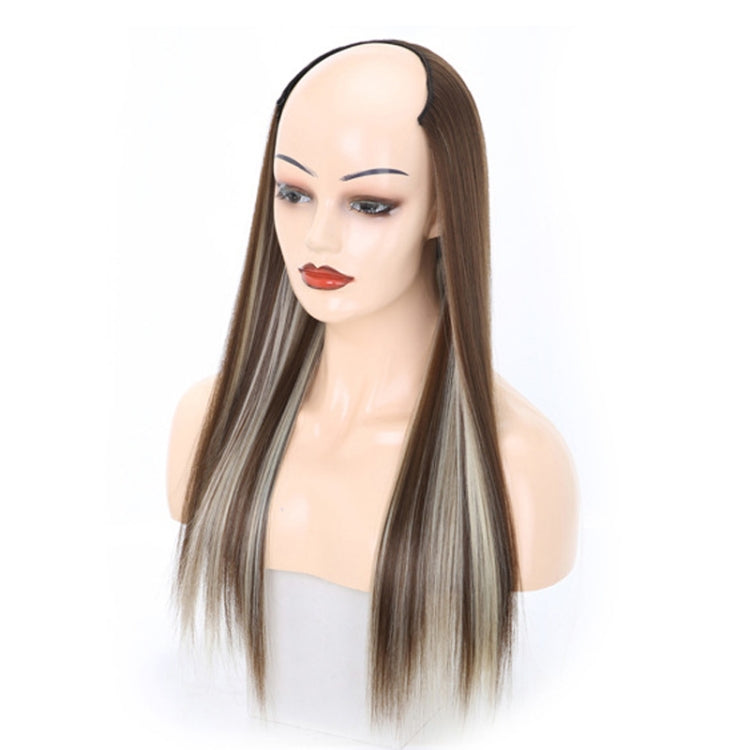 Wig Half Headgear Long Straight Hair U-Shaped Wig Headgear, Colour: 10.US-8H613# - free shipping - PMC TechLife - Order now!