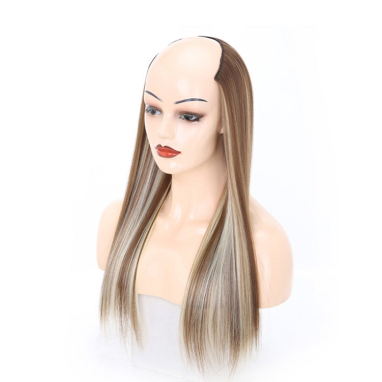 Wig Half Headgear Long Straight Hair U-Shaped Wig Headgear, Colour: 12.US-12H613 - free shipping - PMC TechLife - Order now!