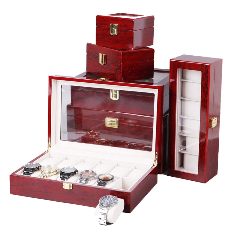Wooden Baking Paint Watch Box Jewelry Storage Display Box(20-bit Black + Rice Matte) - free shipping - PMc TechLife - Order now!