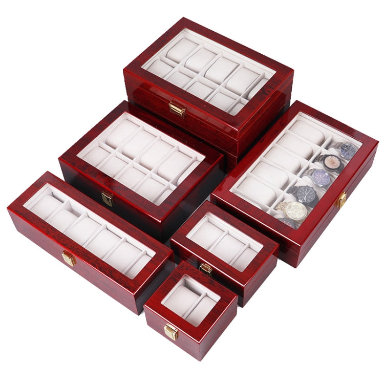 Wooden Baking Paint Watch Box Jewelry Storage Display Box(20-bit Black + Rice Matte) - free shipping - PMc TechLife - Order now!